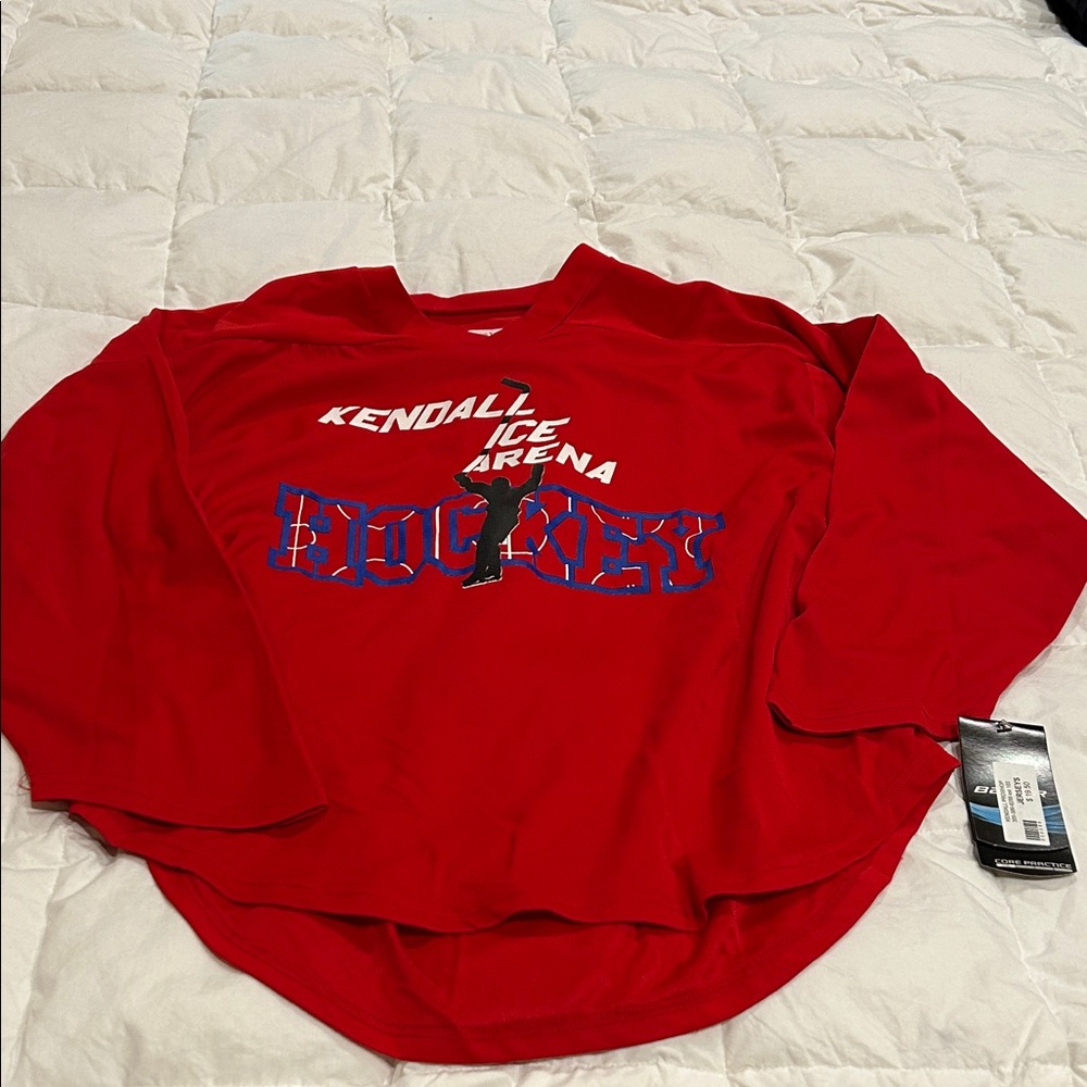 Practice Jersey Wear the Pear Red Kendall Ice Arena Hockey Sweatshirt